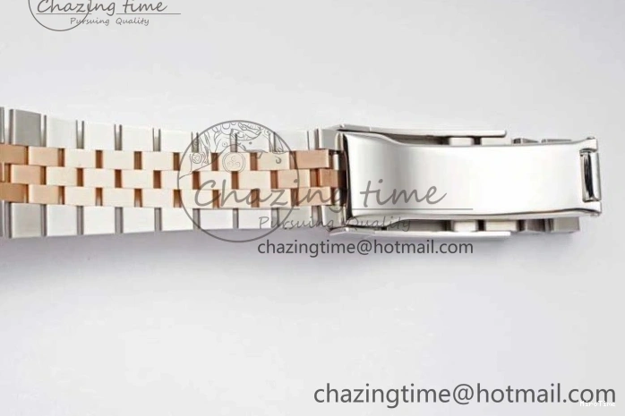 MiroTime 0504 DateJust 36 SS RG DIWF 1:1 Best Edition 904L Steel Gray Stick Dial on Jubilee Bracelet SA Original 2321